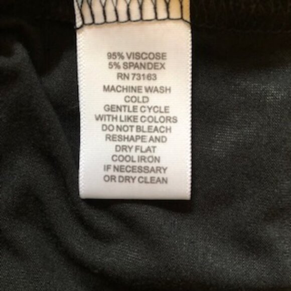 NWT Cable & Gauge Black Sleeveless Long Tunic Tank XL Gathered Hem on 1 Side - Picture 5 of 8